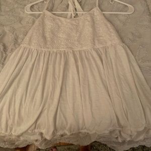 white lacey tank top